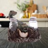 Dinosaur and Egg Salt and Pepper Set Holder, Unique Kitchen
