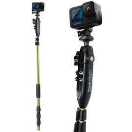YOLOtek Veteran Owned - PowerStick 53" Stick Only - Boat Mount Give Constant Power for GoPro, DJI, Insta360, Mevo & All Action Cameras - Hands-Free Recording While Fishing or Boating