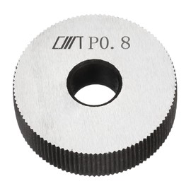 sourcing map 1Pc 28x8x8mm Knurling Wheel Kit 0.8mm Pitch Straight Wheel Linear Knurl