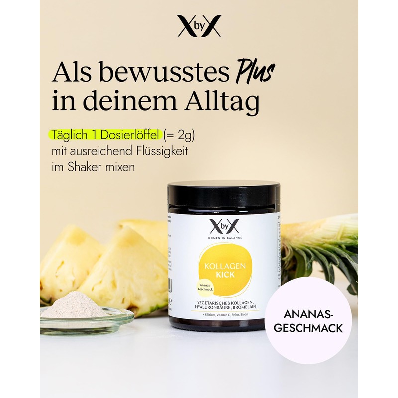 XbyX Collagen Kick Pineapple 90 g | 45 Servings |