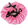 Kella Milla Stylish Satin Shower Cap - Sweet Pink Polka