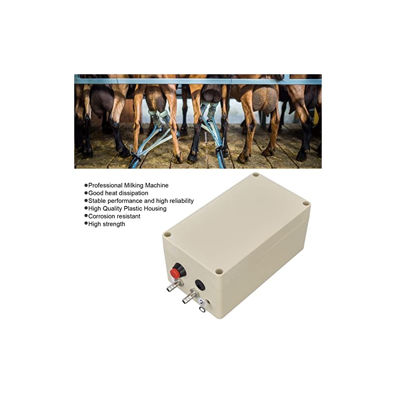 Milking Vacuum Pump, 48W 12V Portable Large Suction Pulsation Electric
