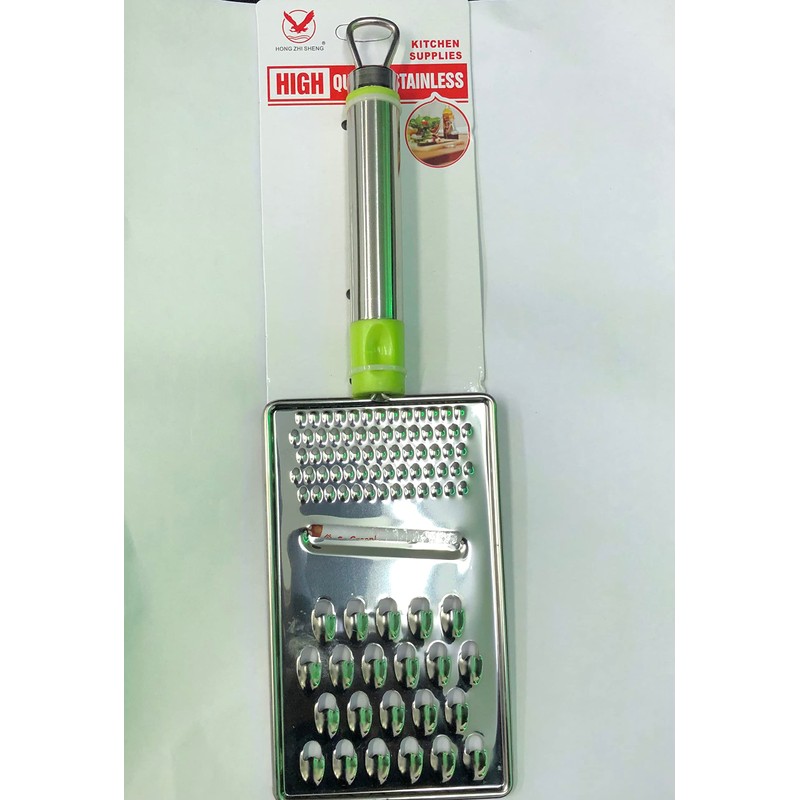 Toysrex 3 in1 Stainless Steel Grater Nutmeg Zester Cheese Ginger