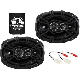 KICKER Speakers 6x9 inch for RAM 1500/2500/3500 (Amplified) 2019-2023 Upgrade Kit - Pair of DS Series with Harness, Car Audio Front or Rear Door Speaker DSC6930, 43DSC69304