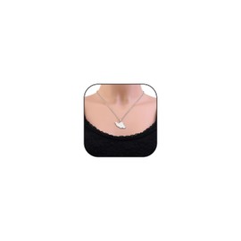 KummerSaprk Iran Necklace Iran Map Charm Necklaces Dainty Gold Necklaces for Women Silver Jewelry Gifts for Women