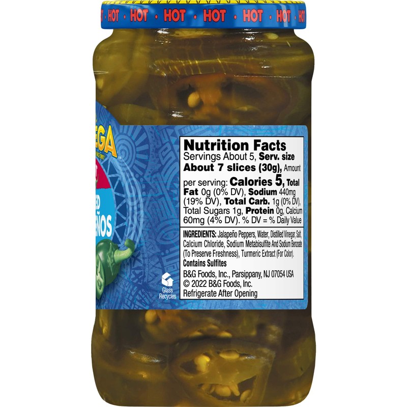 Ortega Peppers, Sliced Pickled Jalapeno, 12 Ounce (Pack of 12)