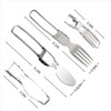 Camping Utensils Folding Cutlery set, Fork and Knife With Storage