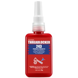 ESKONKE Thread Locker Blue 243 - Removable Threadlocker Metal Glue for Nuts, Bolts, Fasteners Medium Strength Screw Compound to Prevent Loosening & Corrosion 1.69 Oz/50 ml