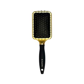 Elegant Deep Shine Ionic Pin Paddle Hairbrush (10.5" #552 / Metallic Gold)