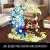 WHIZGO Blue Moon Flower House Mini Building Blocks Set, 1343PCS-Botanical