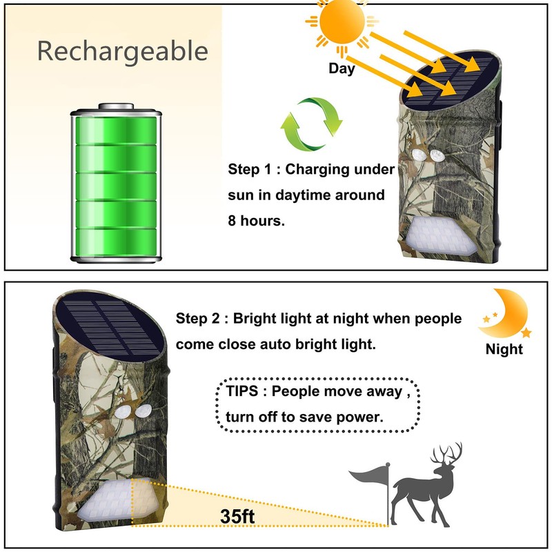 LILBEES Solar Powered Hog Feeder Light-Motion Activated for Hogs,Deer Feeder