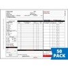 Garage Repair Order Forms with Work Codes, 8.5” x 11.75”,