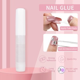 Cat Eyes Press On Nails,12 Sizes - 24 Pcs Soft Gel Dark Red Brown Medium Coffin Fake Nails Kit with Nail Glue, Natural Reusable Stick On False Nails for Women and Girls (Skycloud Nails) SK0825