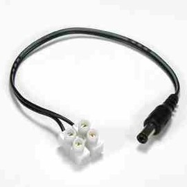 Power supply Plug 2.1mm w/7" wire, Screw Terminal