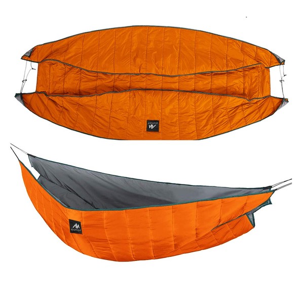 AYAMAYA Double Hammock Underquilt Under Quilts, Winter Cold Weather Waterproof Underquilts for Hammock Camping Backpacking Lightweight Blanket Bottom Insulation