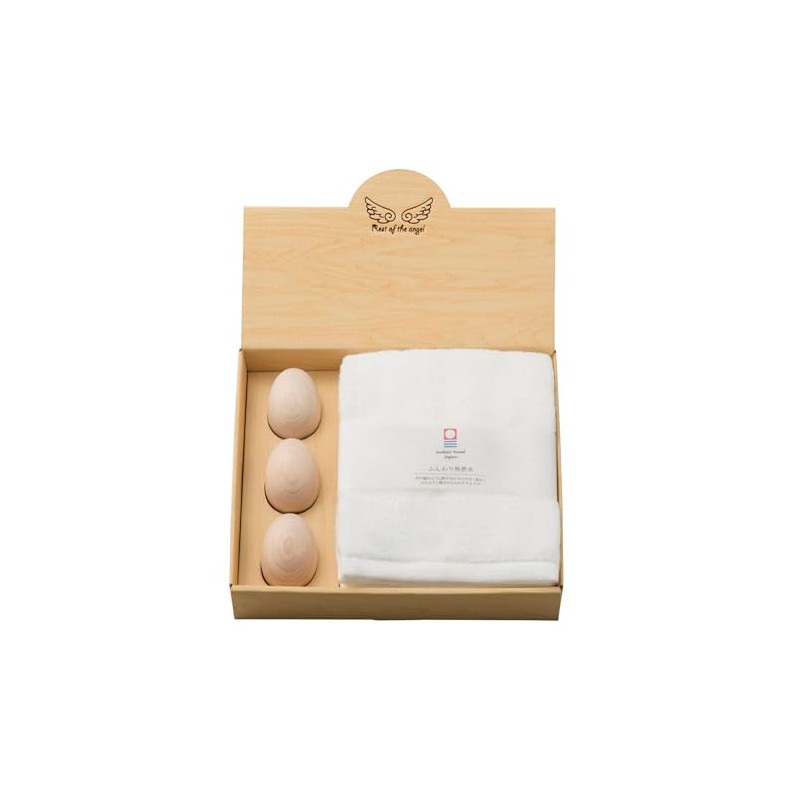 Angel Resting Relaxation Set, Woodwork, Imabari Towel, Made in Japan
