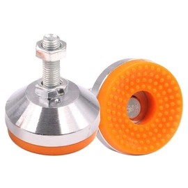 Mesee Heavy Duty Furniture Leg Leveler, M10 Threaded Adjustable Furniture Feet with Rubber Mat Leveling Screw Legs for Workbench, Machine, Cabinet, Mechanical Equipment