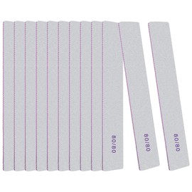 LOPHE 12PCS Professional Nail Files, Double Sided 80/80 Grit Emery Boards for Nails, Nail Shaping Manicure Tools, Professional Nail File Set for Nail Styling, Salon, Home Use