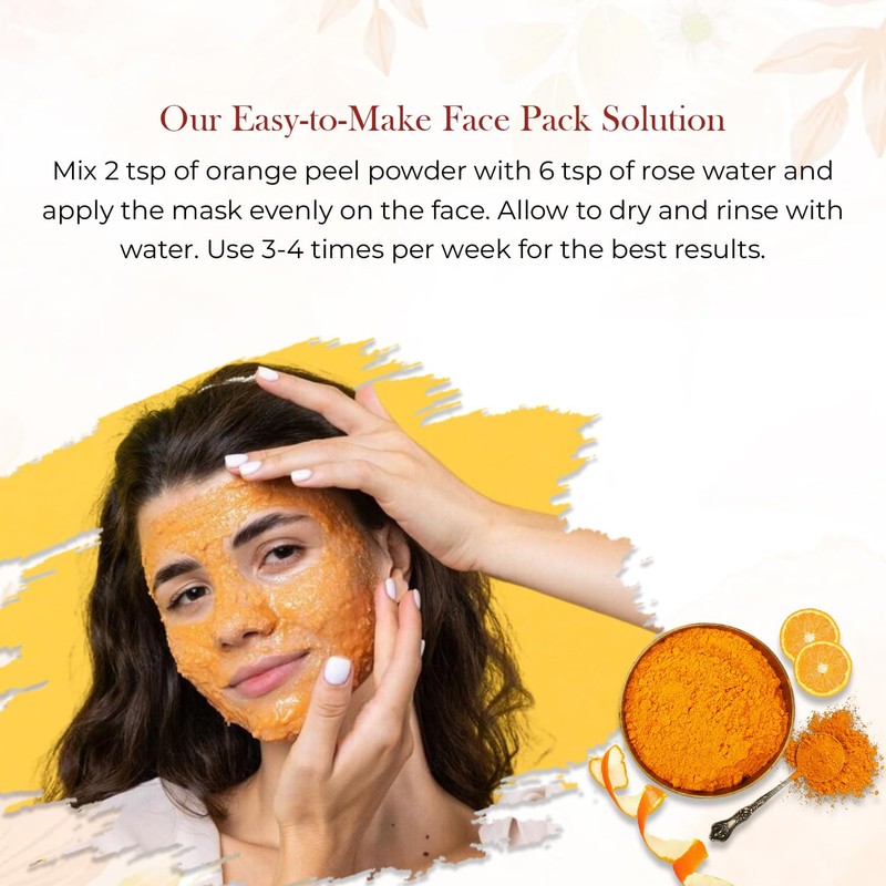 Mirintz Herbal Face Packs-1 (3.5 oz (100 g), Orange Peel)