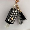 Bling Nail Clippers Travel Bottle Case with Keychain Fingernail Clipper