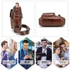 FANDARE Men's Shoulder Bag, Waterproof, Stylish, Genuine Leather, Crossbody Bag,