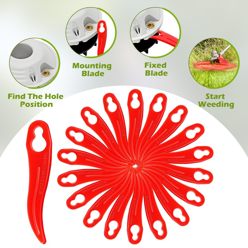 Pack of 120 grass trimmer blades, replacement blades, grass trimmer,