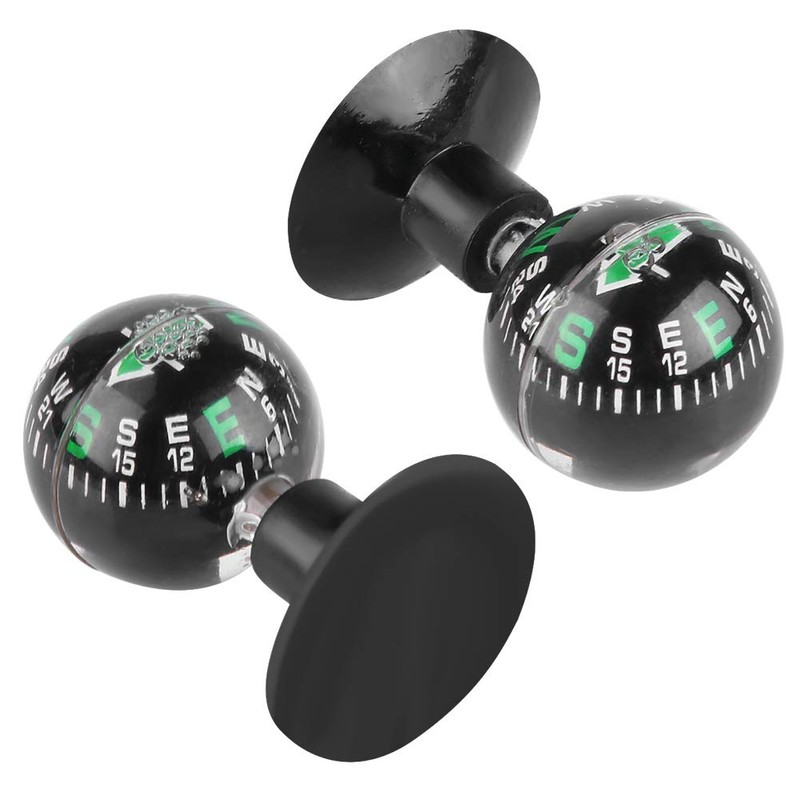 Qiilu Compass Car Boat Marine Mini Outdoor Compass Camping Navigation