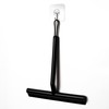 Tergivetro per doccia Nero 21x20,8 cm con Supporto da Parete
