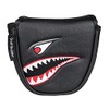 Hacbop 1Pc PU Leather with Shark Embroidery Magnet Golf Mallet