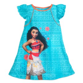 Moana Nightshirt (Size 4) Blue