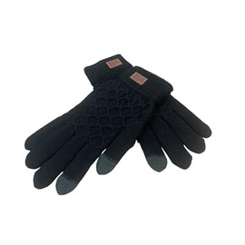 SUNS TOKYO Men's and Women's Cold Gloves, Thick Fabric, Cold Protection, Comfortable to Wear, Smartphone Compatible, Anti-stuffy, Cold Protection, Casual Style, Comfortable and Warm Gloves, black