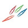 SE 4" Assorted Color Plastic Tweezers (12 Count) - 364PT12