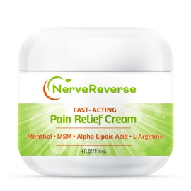Nervereverse - Crema Para Aliviar El Dolor De Neuropatía En Pies, Manos, Piernas Y Dedos De Los Pies. Frasco Grande De 4 Oz. Crema De Máxima Potencia Y Acción Rápida