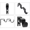 ANCLLO Heavy Duty Curtain Rod Brackets Double Curtain Rod Holders,