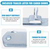 Trailer Cam-Action Hasp Lock Mechanism - Enclosed Trailer Door Latch