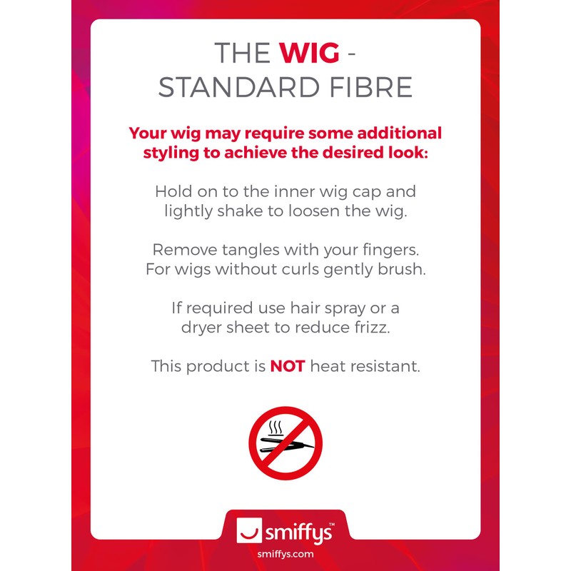 Smiffy's 70's Flick Wig - Black