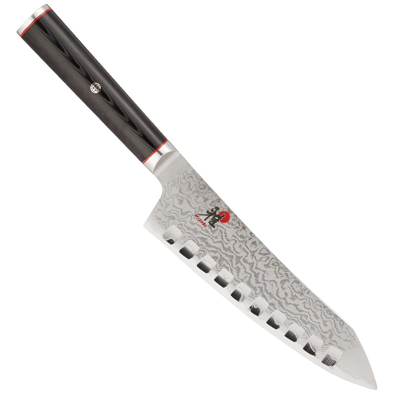 MIYABI Kaizen 7-inch Hollow Edge Rocking Santoku Knife
