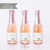 Set of 12 Greenery Bridesmaid Proposal Mini Champagne Bottle Labels,