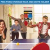 Ping Pong Paddle Holder Wall Mount Hold 8 Paddles, Ping