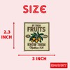 By Their Fruits Ye Shall Know Them Patch 3 Inches