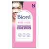 Biore Bioré Nose+Face Blackhead Remover Strips, Deep Cleansing Strips for