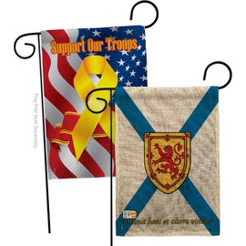 Nova Scotia Burlap Garden Flags Pack Regional Canada Provinces Canadian Territories Region Country Particular Area Support Our Troops Small Gift Yard House Banner Double-Sided Made In USA 13 X 18.5