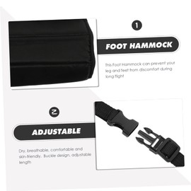 Operitacx 2pcs Hammock Airplane Footrest Office Footrest Travel Foot Rest Foot Rest for Airplane Travel Inflatable Foot Rest Flight Foot Rest Foot Rest Airplane Portable Foot Stool Flannel