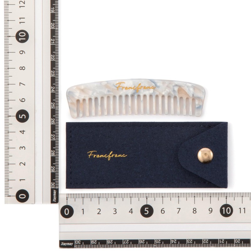 Francfranc Franc Comb with Pouch, Small, Multi