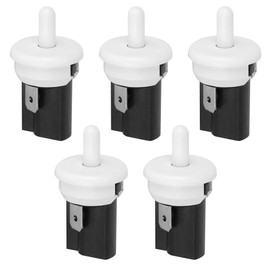 5Pcs PBS‑35 Refrigerator Door Light Switch 2.5A 250V AC Plastic Hosing Momentary Open Normal Closed Switch for Refrigerator Lighting Control
