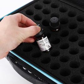 Takelablaze Alcohol Ink Storage Case Holds 60 Bottles Paint Carrying Case Acrylic Paint Organizer Craft Paint Organizer Miniature Paint Organizer with Foam Insert and Inner Storage Pocket