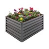 Stratco Raised Steel Metal Outdoor Decor Rectangular Tall Vegetable Garden