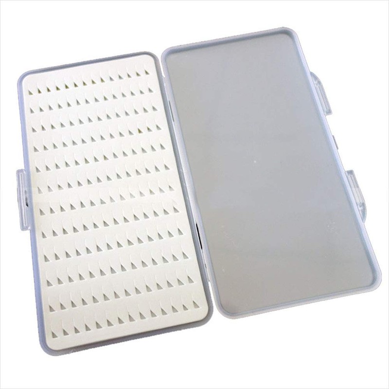 ANCLLO Super Large Capacity Slim Foam Fly Boxes Clear Lid