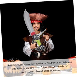 KONTONTY 5 Pack Pirate Swords for Boys and Girls Inflatable Toy Swords Safe Fun for Birthday Parties Stage Performances