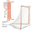 Happybuy Lacrosse Goal, 6' x 6' Steel Frame Net, Portable